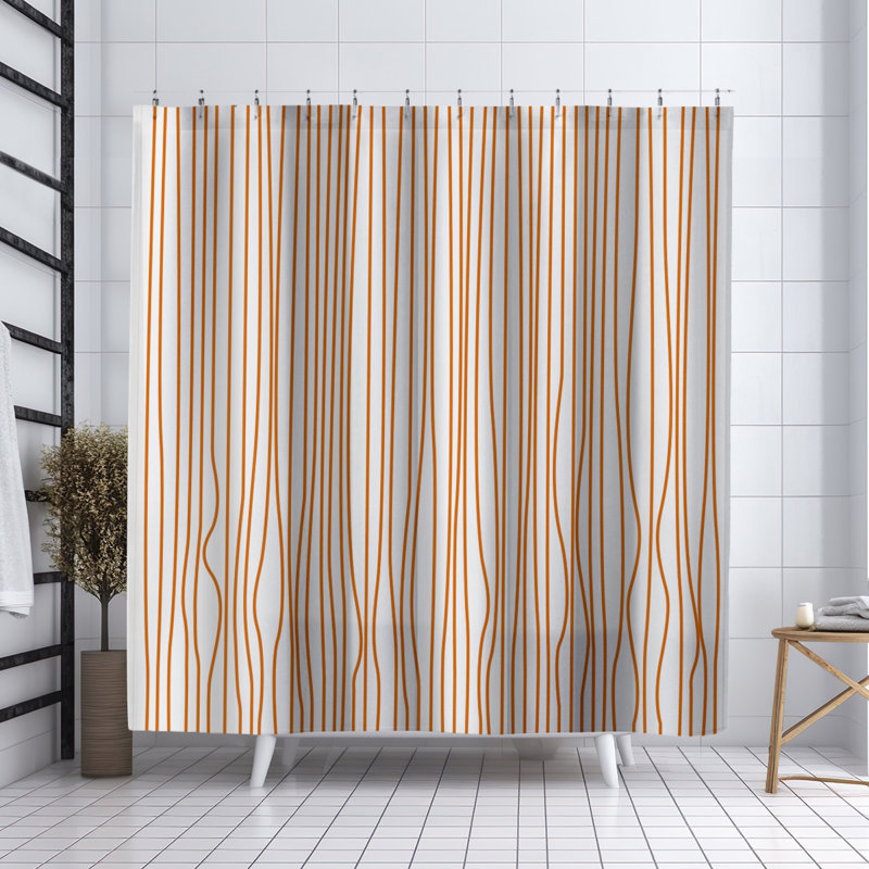 Coco Shower Curtain, Orange