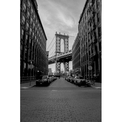 Pont de New York, noir et blanc, vertical