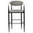 Tina Fabric Upholstered Bar Chair Dark Grey (Set of 2)-1624050183-1677348529