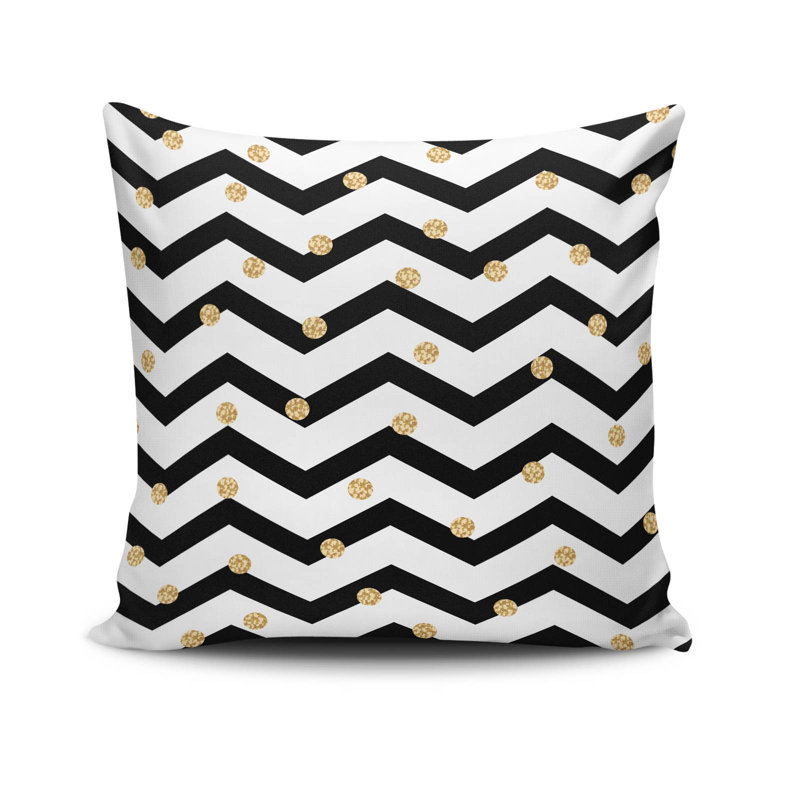 Cedella Soft and Cozy Square Cushion, 17.3 x 17.3 inches, 50% Cotton / 50% Polyester | Machine Washable at 104°F, Ironable, Silicone Filling, Concealed Zip Closure | Perfect for Home Decor, Comfort, and Style