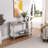 Yolanta  47.2” Mirrored-top Dual-Lay Console Table with Openning Shelves