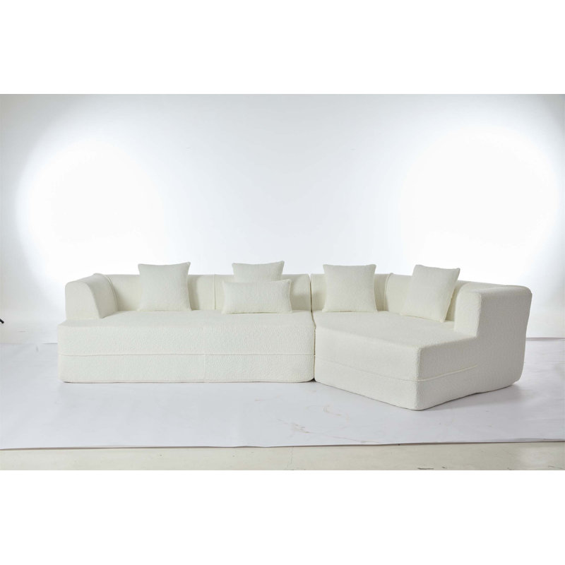  Boucle Sofa, White