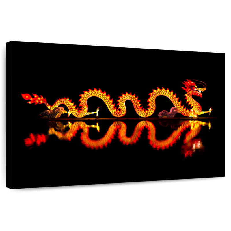 Brampt Chinese Dragon Lantern, 24" H x 36" W