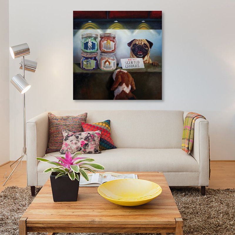 « aromathérapie », reproduction d’art sur toile, H 18 po x l 18 po x P 1,5 po, Pas de tapis, Toile tendue