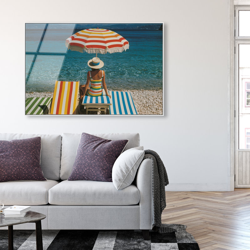 Waterfront Hue High-Gloss Acrylic Glass Wall Art Landscape & Nature Print by Oliver Gal, Ready to Hang, 15 x 10, 55"H x 37"W