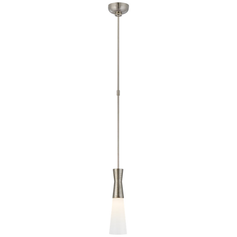 Kelly Wearstler Utopia Pendant, 14.25" H x 4" W x 4" D, Polished Nickel