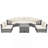 Patio Furniture Set Outdoor Furniture Daybed Rattan Sectional Furniture Set Patio Seating Group With Cushions and Center Table for Patio, Lawn, Backyard, Pool-1976141273
