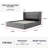 Annek Upholstered Bed Frame with Lift Up Storage, 40.9"H Wingback Headboard, Wood Slats & Metal Frame, Multiple Sizes & Fabric Options Available-108114837-107605164