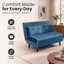 Cramerton 2 Seater Velvet Sofa Bed-1915244036