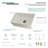 Kingston Brass Arcticstone 33-Inch Solid Surface White Stone Apron-Front Single Bowl Farmhouse Kitchen Sink