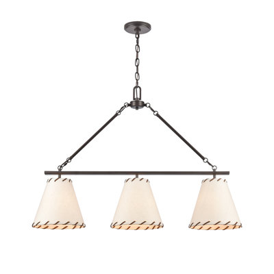 Marion 36'' Wide 3-Light Linear Chandelier - Oil Rubbed Bronze