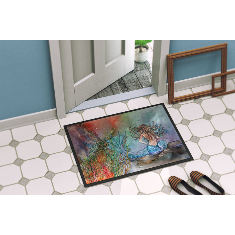 Whaleyville Non-Slip Outdoor Doormat, Rectangle 1'6" x 2'3"