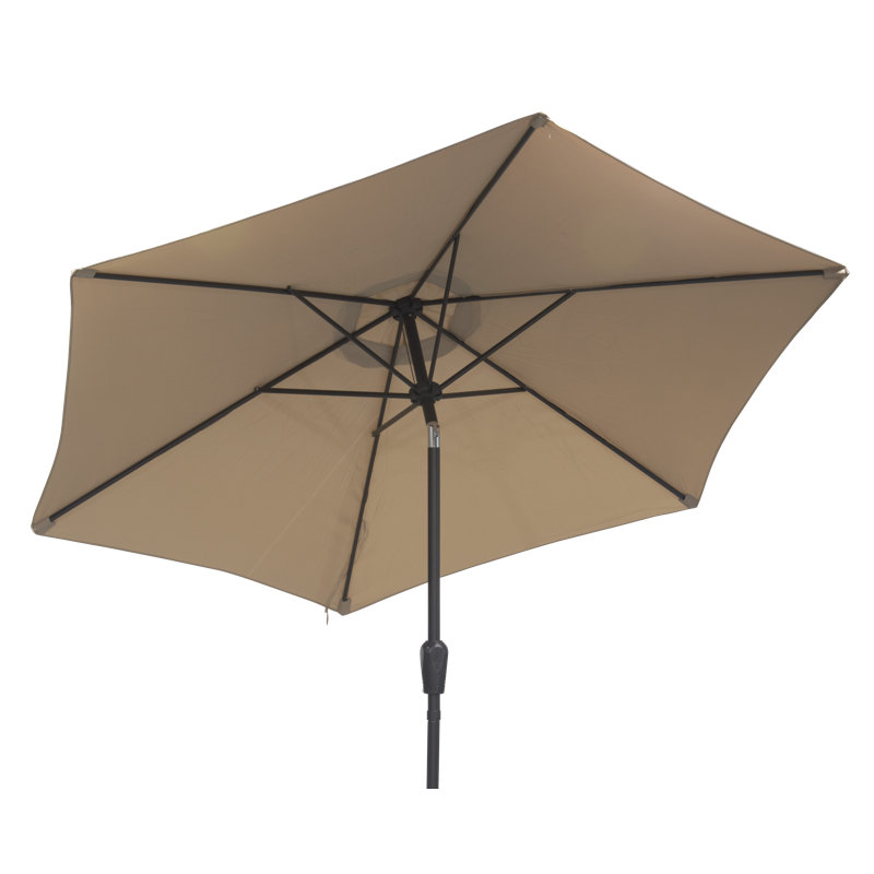 Parasol de marché 9 pi Mannie, Beige