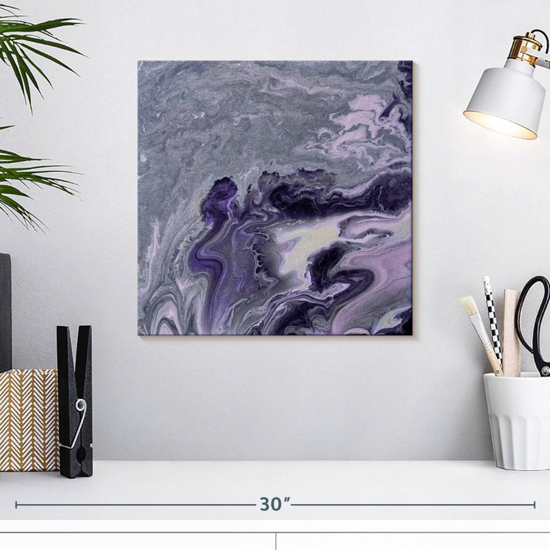 Avery Violet Agate, 16" H x 16" W
