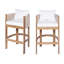 Ensemble de 2 tabourets de bar polyvalents et polyvalents pour une utilisation durable