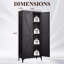 Armoire de rangement à 2 portes en métal avec tablettes réglables et armoire de rangement en acier-896828491