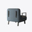 Chaise avec cadre convertible en acier avec coussin 74,7 po Julious-1025382477