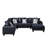 [VIDEO Provided] [New] 110*85" Modern U Shape Sectional Sofa