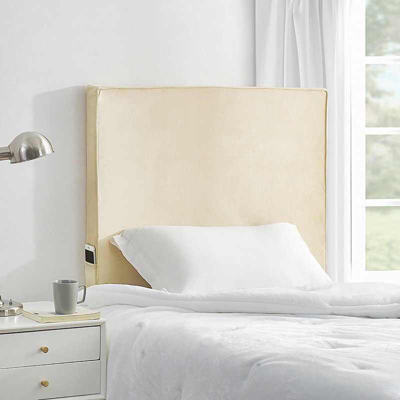 Rainha Upholstered Panel Headboard, Ivory