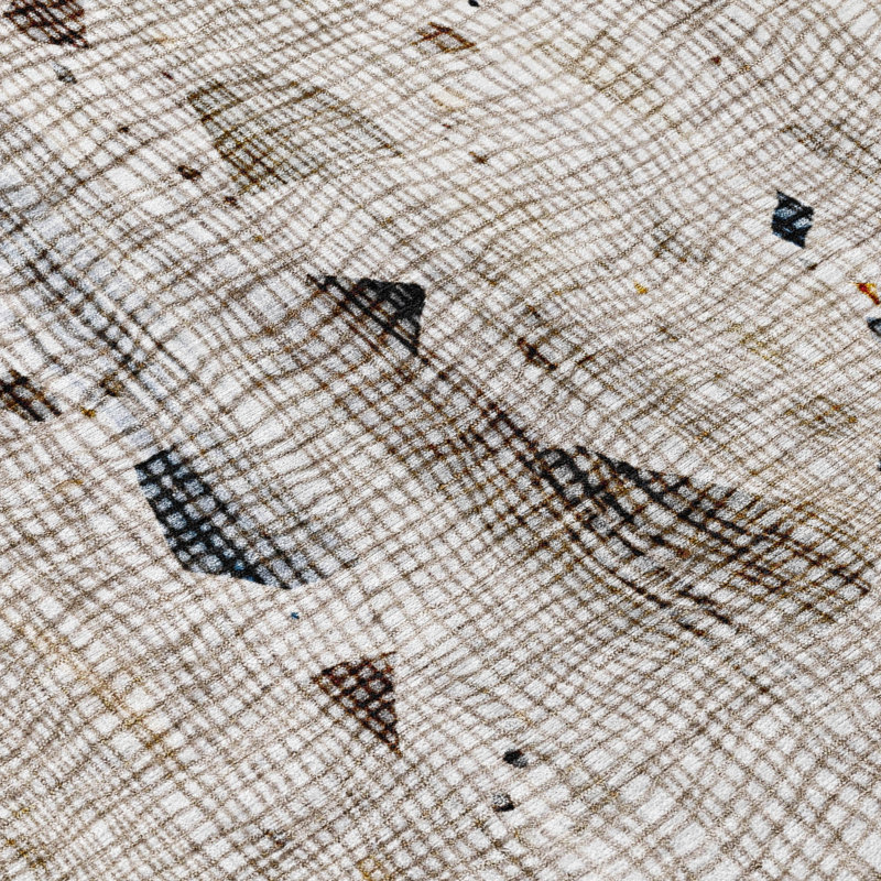 Machine Washable Indoor/Outdoor Xhevrie Linen Rug, Rectangle 10' x 14'