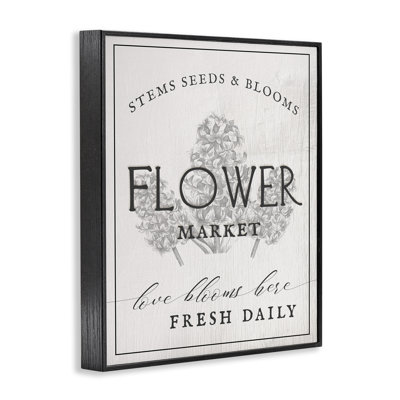 Flower Blooms Market Framed Giclee Art by Ziwei Li