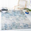 Tapis abstrait gris clair / bleu N'Keal-447731232-525112257