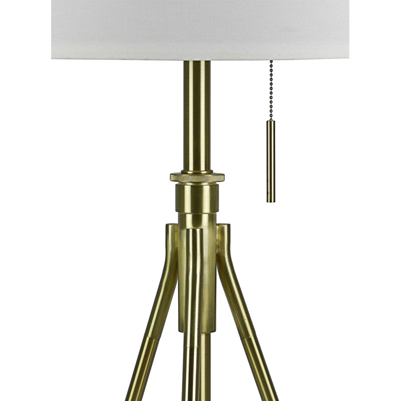 Lampe de table trépied réglable, Gold