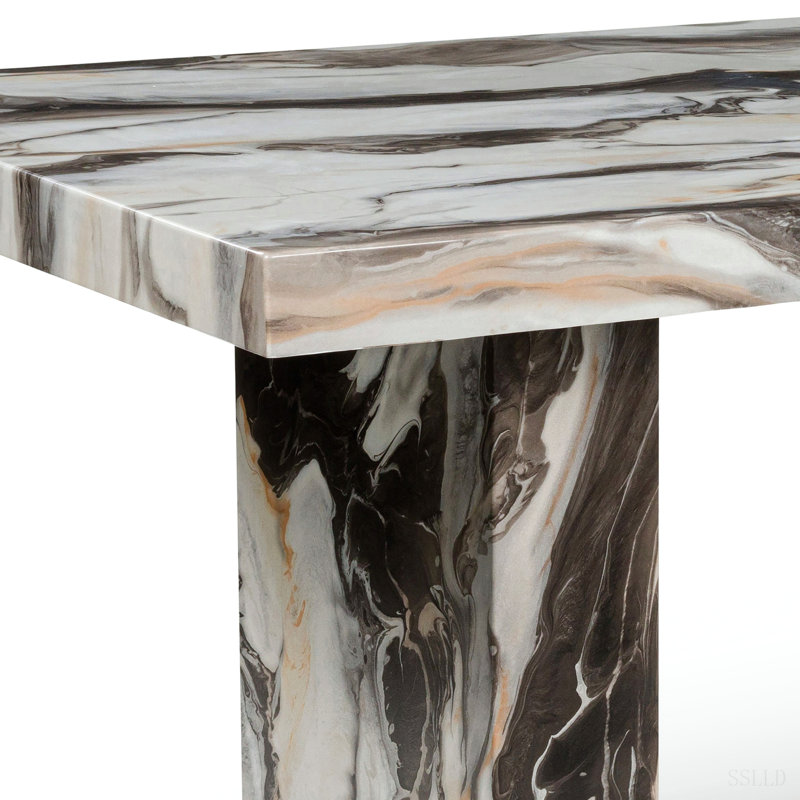 Table de salle à manger Cavira, 36" H x 72" W x 39" D, Plywood / Laminate Board, Off White