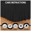 Premium Cotton Blend Plain Dyed Valance Sheet | Soft Durable and Breathable Luxury Bed Sheet for Ultimate Comfort-35991538-35991543