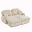 Canapé à assise profonde avec repose-pieds mobiles-981256192