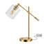 Lampe de bureau USB en métal Ranbir