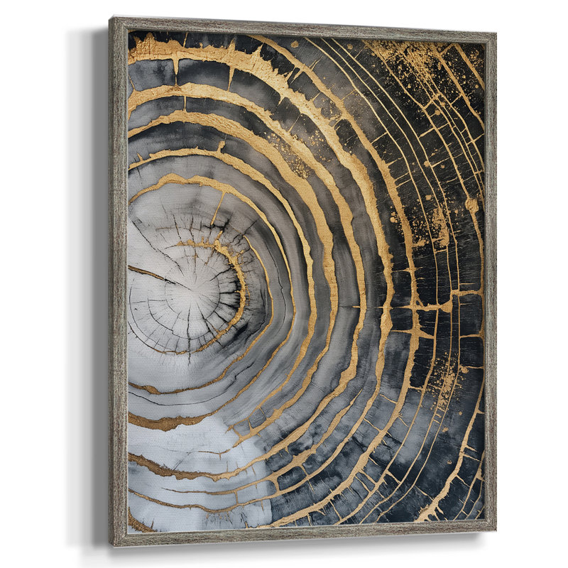 ABSTRACT Series CCLIV Framed Print - Solid Wood, 11" H x 9" W