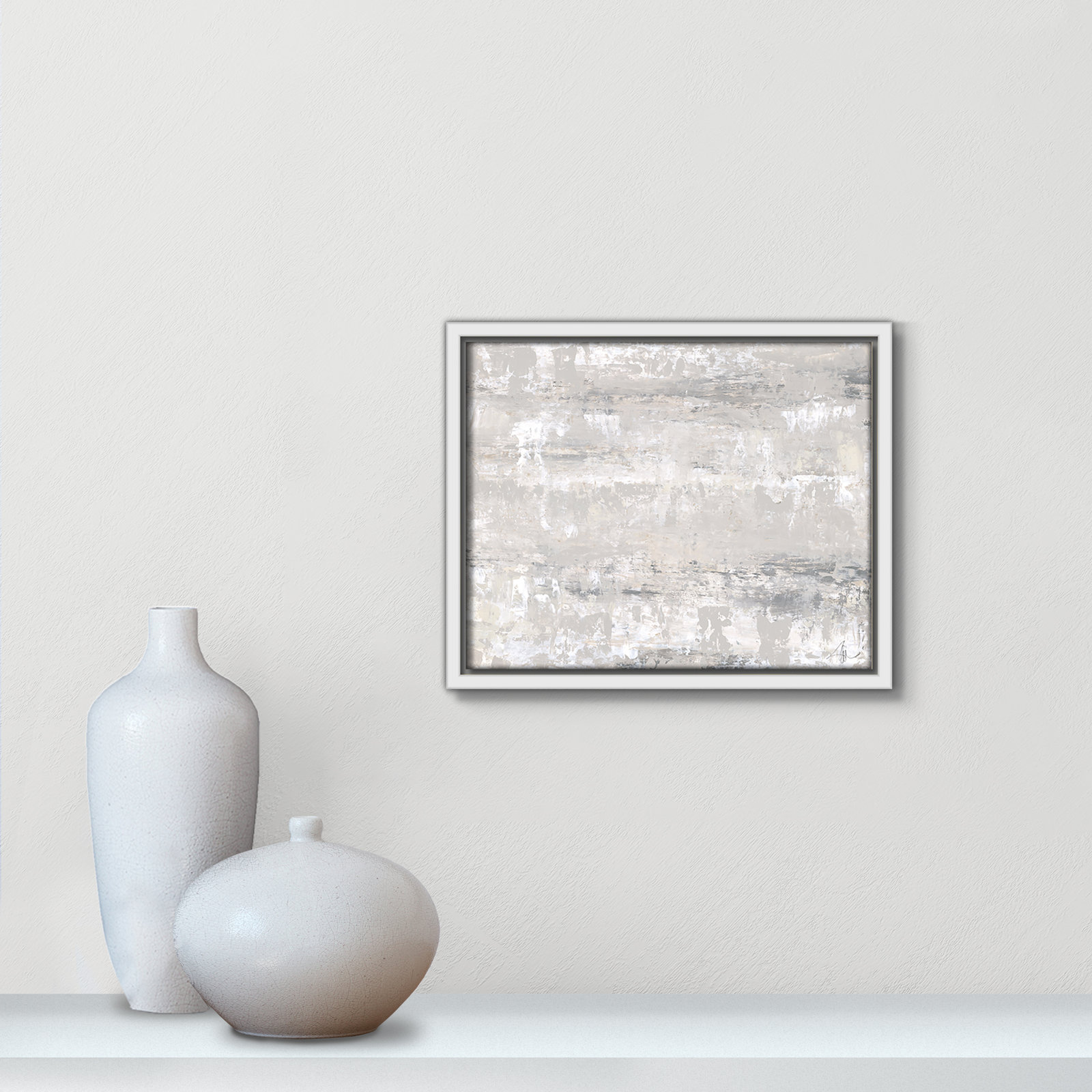 Desert Winds by Filippo Ioco - Print, 9.5" H x 11.5" W x 2" D, White Framed Canvas