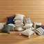 Housse de coussin 100% coton moderne