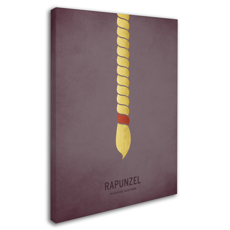 « rapunzel », art sur toile, H 19 po x l 14 po x P 2 po