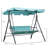 Sturdy and Durable Outdoor Swing with Steel Brackets with Adjustable Awning-1565475487