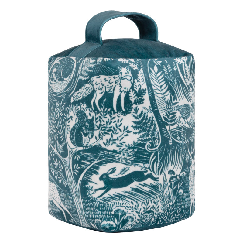 Winter Woods Polyester Weighted Floor Stop, Midnight