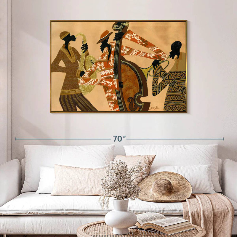 All That Jazz, 46 po x 31 po, Cadre flottant doré