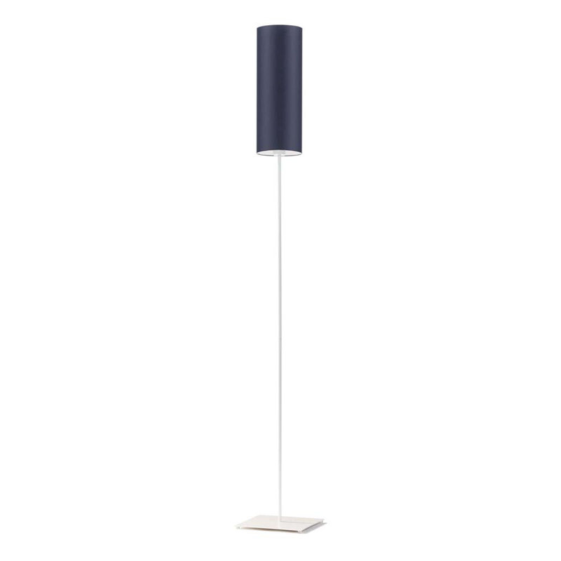 Florencja 165cm Traditional Floor Lamp, Navy Blue, White