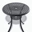 Élégant ensemble de meubles de patio en aluminium coulé avec coussins 5 pièces