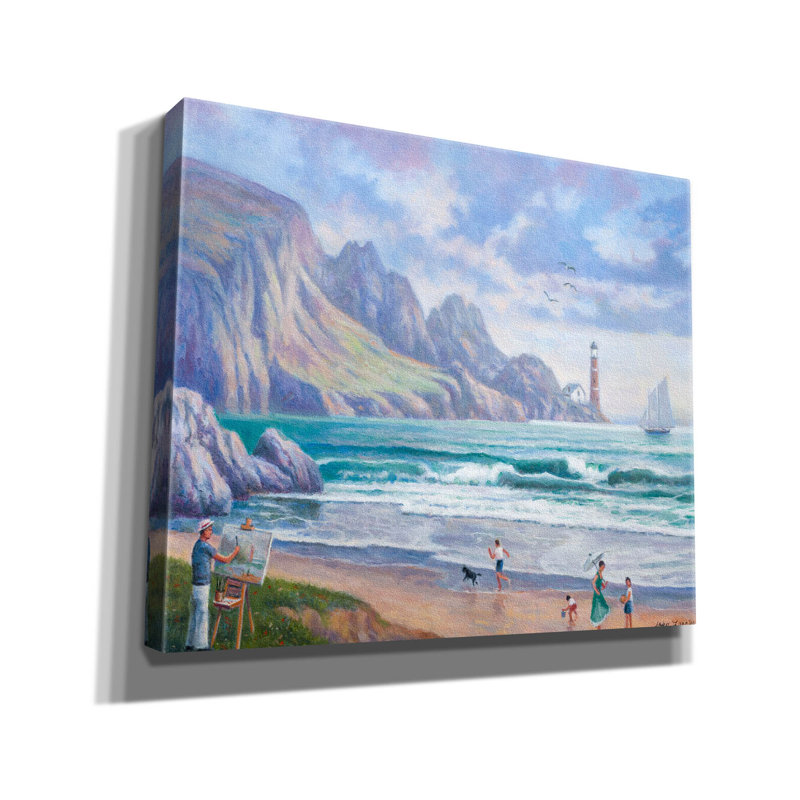 "Peinture au bord de la mer" par John Zaccheo, H 20 po x l 24 po x P 0,75 po