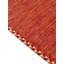 Azizi Striped Hand Woven Cotton Orange Rug-1563676555
