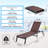 Chaise Lounge Chair Outdoor Patio Lounge Chair with Adjustable 5-Position-1428072692