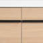 Meuble-lavabo mural classique en bois avec lavabo à poser en résine