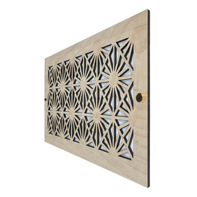 Registres muraux et de plafond Stellar Air avec vis en laiton - 2 x 10 (ouverture de conduit) 4 x 12 - Taille totale - éclat de soleil