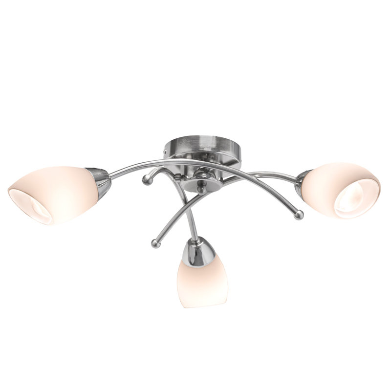 ALBANY 3 LIGHT SEMI FLUSH PENDANT