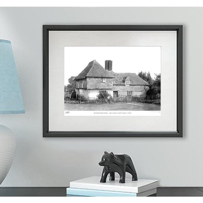 Kennington, An Old Cottage 1901 by Francis Frith - Single Picture Frame Print, 40cm H x 50cm W x 2.3cm D