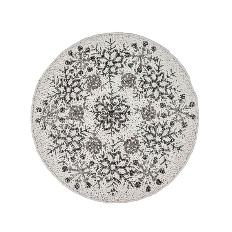 Ensemble de napperons Frosty Bead, Argent