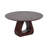 Round Coffee Table with Solid Wood Base, Beautiful Modern Living Room Table, 34"