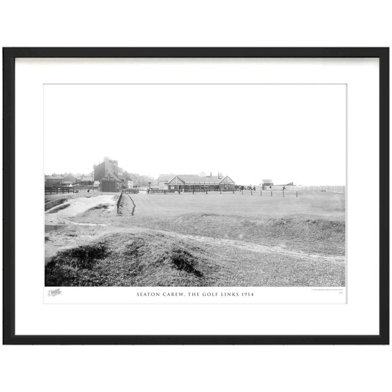 Seaton Carew, The Golf Links 1914 - Single Picture Frame Print, 60cm H x 80cm W x 2.3cm D